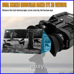 NV8000 4K Night Vision Goggles 8X Digital Zoom Infrared Head Mounted Binoculars