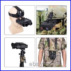 NV8000 4K Night Vision Goggles 8X Digital Zoom Infrared Head Mounted Binoculars