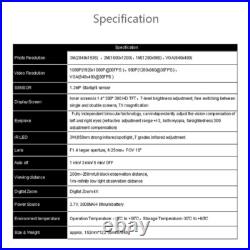 NV8000 IP54 3D Stereo Imaging Infrared Night Vision Binoculars Helmet Goggles