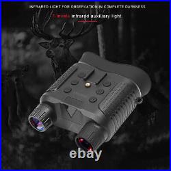 NV8000 Night Vision Goggles Binoculars Digital IR Head Mounted Hunting 8X Zoom