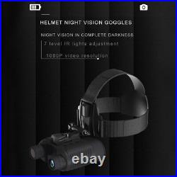 NV8000 Night Vision Goggles Binoculars Digital IR Head Mounted Hunting 8X Zoom