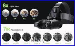 NV8160 Infrared Night Vision Binoculars 4K 3D Head Mounted Goggles 8X Zoom NV8160 Infrared Night Vision Binoculars 4K 3D Head Mounted Goggles 8X Zoom