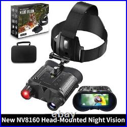 NV8160 Night Vision Binocular Head Mount Goggles Infrared Digital Monoculars