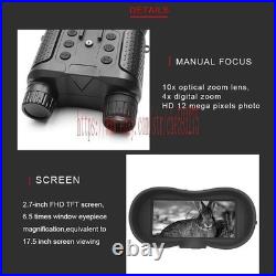 NV8160 Night Vision Binoculars Infrared Digital Head Mount+Battery for Hunting