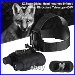 NV8160 Night Vision Binoculars Infrared Digital Head Mount Rechargeable 1080P US