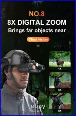 NV8161 4K Helmet Mounted Night Vision Binoculars 36MP Hunting Infrared Goggles NV8161 4K Helmet Mounted Night Vision Binoculars 36MP Hunting Infrared Goggles