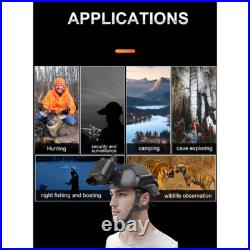 NV8161 8X Zoom IR/white Light Night Vision Binoculars Head-mounted 4K Telescope