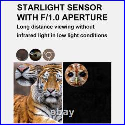 NV8161 8X Zoom IR/white Light Night Vision Binoculars Head-mounted 4K Telescope