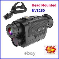 NV8260 36MP 400m 8X Head Mounted Night Vision Infrared Monocular In Battery