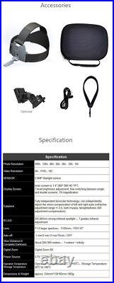 NV8300 3D 1080P 4K 8X Zoom Night Vision Binoculars Infrared Head Mounted Goggles NV8300 3D 1080P 4K 8X Zoom Night Vision Binoculars Infrared Head Mounted Goggles