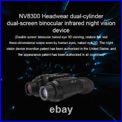 NV8300 3D 4K HD Night Vision Binoculars Infrared Head Mounted Telescope 250-300M NV8300 3D 4K HD Night Vision Binoculars Infrared Head Mounted Telescope 250-300M