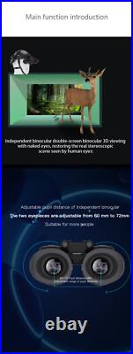 NV8300 Infrared Night Vision Binoculars 4K 3D Goggles 8X Digital Zoom Telescope