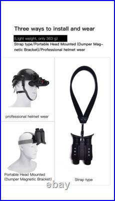 NV8300 Infrared Night Vision Binoculars 4K 3D Goggles 8X Digital Zoom Telescope