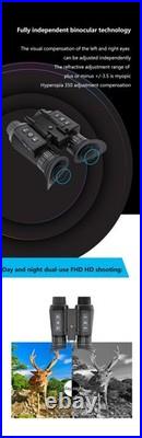 NV8300 Infrared Night Vision Binoculars 4K 3D Head Mounted Goggles 8X Zoom 300M