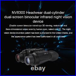 NV8300 Infrared Night Vision Binoculars 4K UHD 3D Goggles 8X Digital Zoom 300M NV8300 Infrared Night Vision Binoculars 4K UHD 3D Goggles 8X Digital Zoom 300M