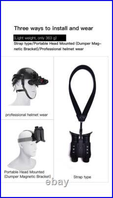 NV8300 Night Vision Binoculars 3D 1080P 4K 8X Zoom Infrared Head Mounted Goggles