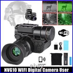 NVG10 Digital Night Vision Goggles Green 1080P Zoom Night Monocular Viewer 200m