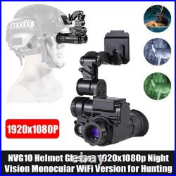 NVG10 Helmet Goggle Head Monocular 1080P WiFi Hunting Night Vision Device 3xZoom