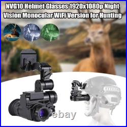 NVG10 Helmet Goggle Head Monocular 1080P WiFi Hunting Night Vision Device 3xZoom