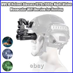 NVG10 Monocular Night Vision Goggles 1080P WiFi for Hunting Observation Helmet