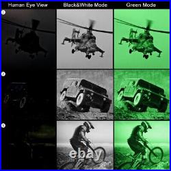 NVG10 Night Vision Monocular Helmet Digital Camera Scope HD Green Tactical WiFi
