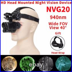 NVG20 Infrared 1920x1080p Night Vision Goggles Monocular WiFi gen2 Hunting NVG20
