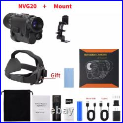 NVG20 Infrared 1920x1080p Night Vision Goggles Monocular WiFi gen2 Hunting NVG20