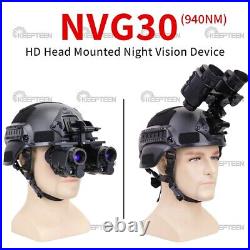 NVG30 Helmet Night Vision Binoculars Telescope Wide View 40° 940nm Digital Scope NVG30 Helmet Night Vision Binoculars Telescope Wide View 40° 940nm Digital Scope