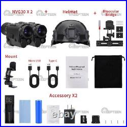 NVG30 Helmet Night Vision Binoculars Telescope Wide View 40° 940nm Digital Scope NVG30 Helmet Night Vision Binoculars Telescope Wide View 40° 940nm Digital Scope
