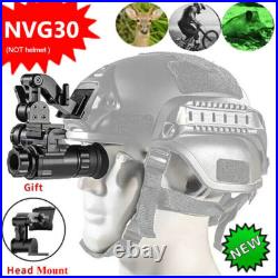 NVG30 Helmet Night Vision Monocular Wide View 40° 940nm IR WIFI Digital Starligh