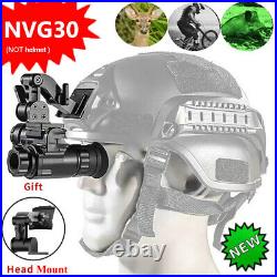 NVG30+Helmet Night Vision Monocular Wide View 40° 940nm IR WIFI Digital Starligh