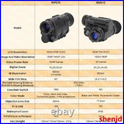 NVG30 Helmet Night Vision Monocular Wide View 40° 940nm IR WIFI Digital Starligh NVG30 Helmet Night Vision Monocular Wide View 40° 940nm IR WIFI Digital Starligh