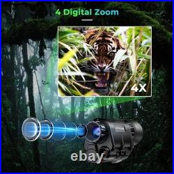 NVG30 Helmet Night Vision Monocular Wide View 40° 940nm IR WIFI Digital Starligh