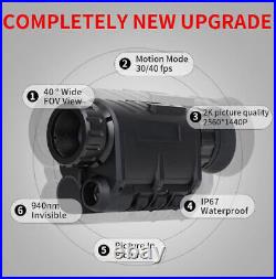 NVG30 Infrared 1920x1080p Night Vision Goggles Monocular WiFi Hunting NVG10 NEW NVG30 Infrared 1920x1080p Night Vision Goggles Monocular WiFi Hunting NVG10 NEW