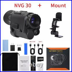 NVG30 Infrared 1920x1080p Night Vision Goggles Monocular WiFi Hunting NVG10 NEW NVG30 Infrared 1920x1080p Night Vision Goggles Monocular WiFi Hunting NVG10 NEW