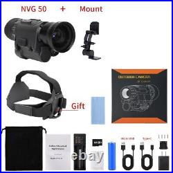 NVG50 1920x1080P Monocular Night Vision Goggles WiFi Hunting Observation Helmet