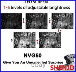 NVG50 2.5k helmet digital night vision 45°goggles scope WIFI 940nm IR monocular