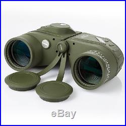 Navy 10x50 HD Night Vision Binoculars Telescope&Compass Measurement with bag