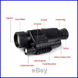 New Asika1.5 LCD P1-0540 Digital Night Vision Monocular Zoom Scope for Sense as