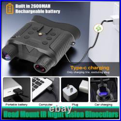 New Head Mount IR Night Vision Binoculars 8X Digital Zoom 850nm Hunting Goggles