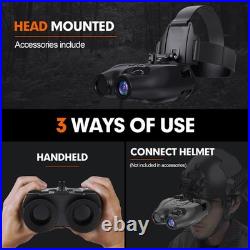 New Night Vision Goggles Helmet Head Mounted Binoculars Digital Infrared Goggles