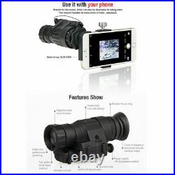 New Tactical Infrared Night Vision Scope for Hunting Telescope Monocular Set