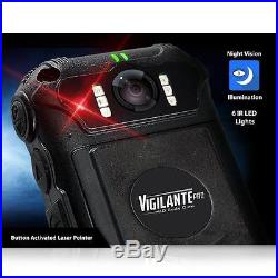 New Vigilante Pro HD Body Camera Audio/Video Record Night Vision Water Resistant