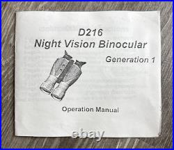 Night Owl Optics Night Vision Binoculars D16 Gen1 Brand New W Box, Case, Manual