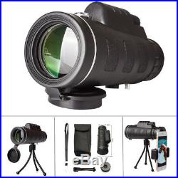 Night Vision 40x60 HD Optical Monocular Travel Hunting Camping Hiking Telescope