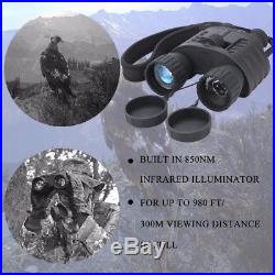 Night Vision Binocular 4X50mm 300M IR HD Hunting Trail Telescope GPS USA Stock