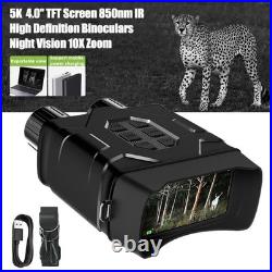 Night Vision Binoculars 10X Zoom 850nm Infrared Hunting Telescope IR Camera