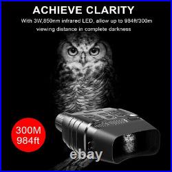 Night Vision Binoculars 300M Digital IR Telescope Photos Video Recording Hunting