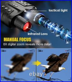Night Vision Binoculars, 4K Full-Color Night Vision Goggles 10000mAh, 48MP 8X