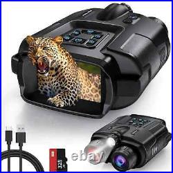 Night-Vision Binoculars 4K Infrared Device 8X Digital Zoom 3 Screen Telescope